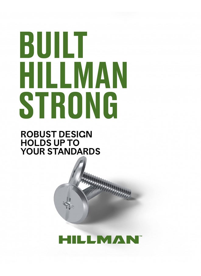 Hillman Hillman Steel Combo Sidewalk Bolt, Hurricane Anchor for Metal, 25 Pack, 11.2 oz, 0.25 Rust-Resistant Fasteners, Durable, Flat Head, (1/4" x 1-1/2" XL Pak) Stainless Steel Finish (707312)  - Image 2