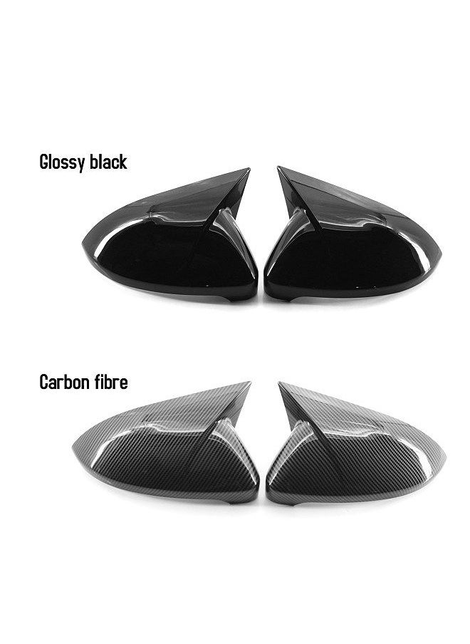 2PCS Side Mirror Cover Trim Replacement For VW Golf 7 7.5 MK7 7.5 GTI R 14-19