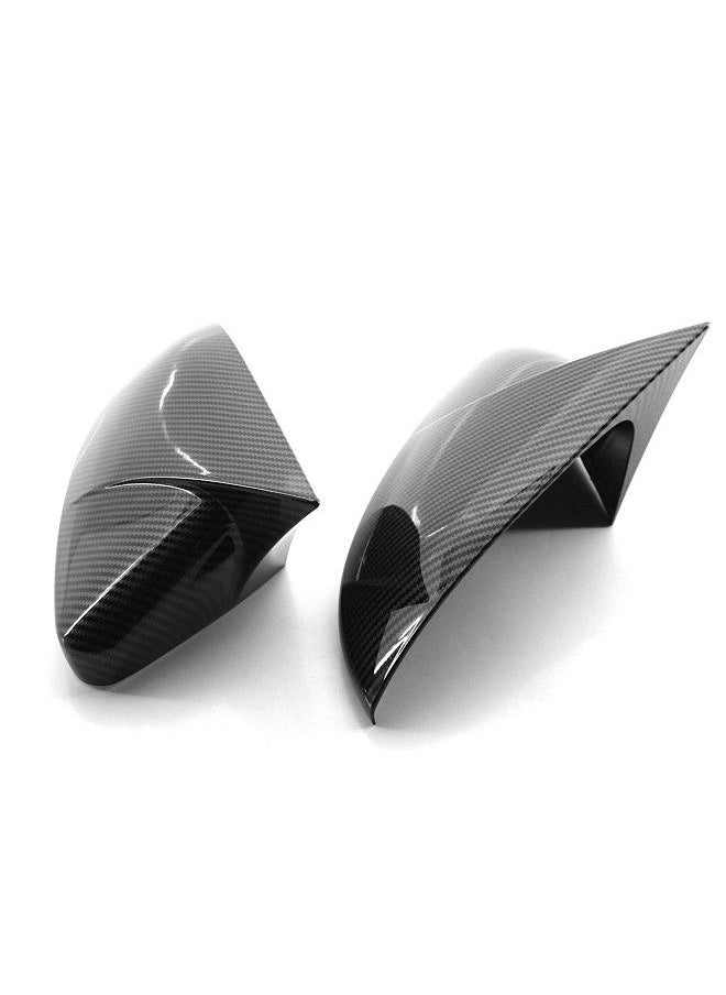 2PCS Side Mirror Cover Trim Replacement For VW Golf 7 7.5 MK7 7.5 GTI R 14-19