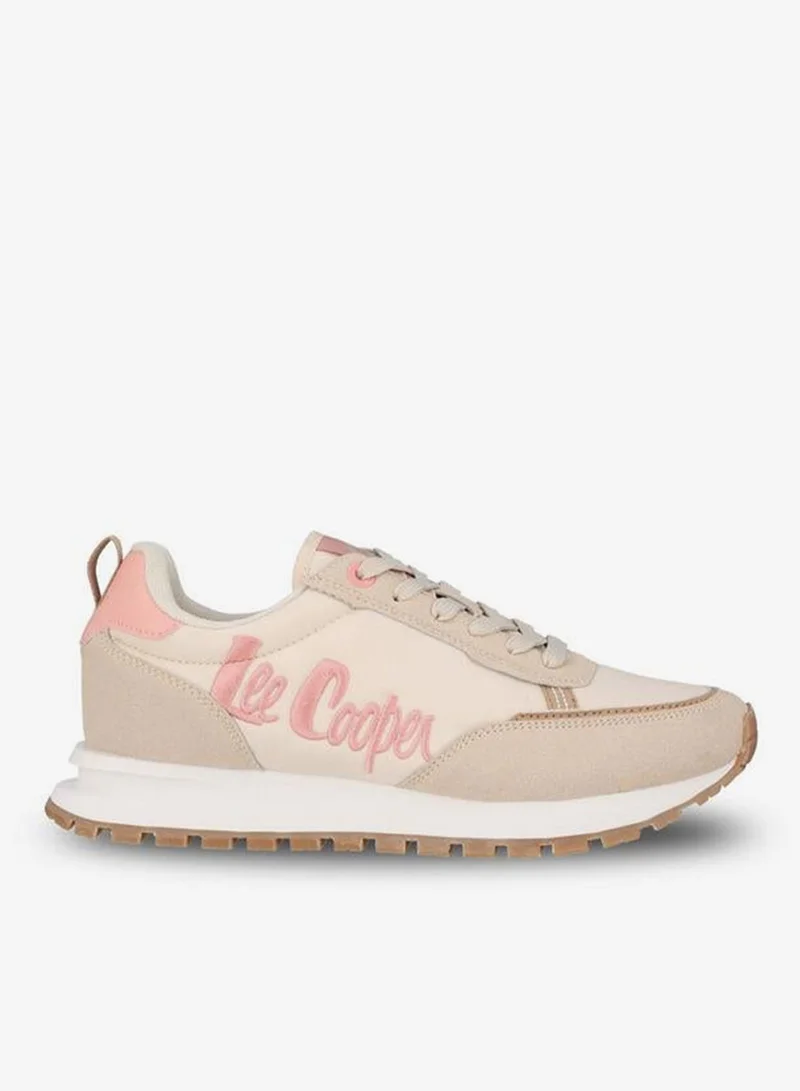 Women Logo Embroidered Lace-Up Ankle Sneakers
