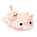 Onsoyours Cute Cow Plushie Soft Stuffed Peach Cow Squishy Plush Animal Toy Flower Cow Pillow for Kids Peach Cow 12 - Image 3