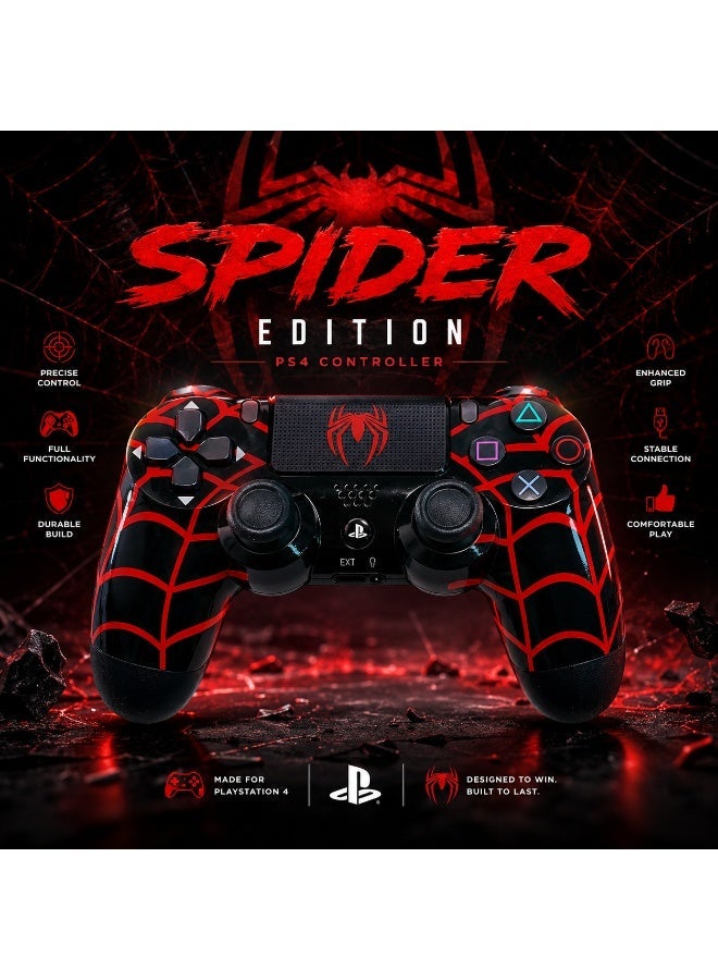 ADMIN TECHNOLOGY PS4 Spider Edition Wired Controller – Precision Gaming Gamepad - Image 4