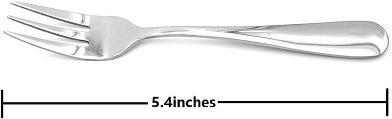 ERCRYSTO Stainless Steel Salad, Dessert & Appetizer Forks (4PCS) - Image 2
