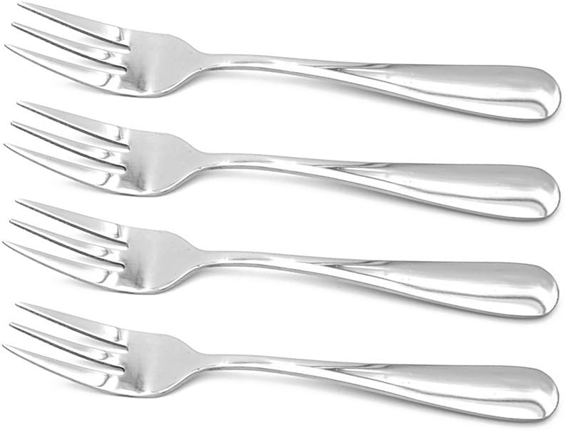 ERCRYSTO Stainless Steel Salad, Dessert & Appetizer Forks (4PCS) - Image 1