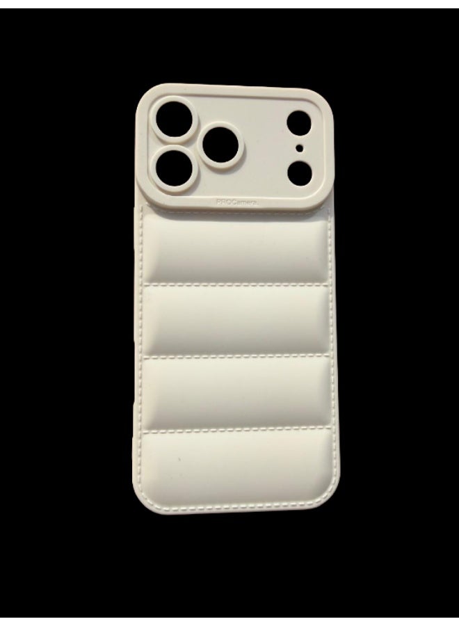 غطاء هاتف بتصميم مستوحى من جاكيتات الريش، متوافق مع iPhone 17 Pro Max - Image 1