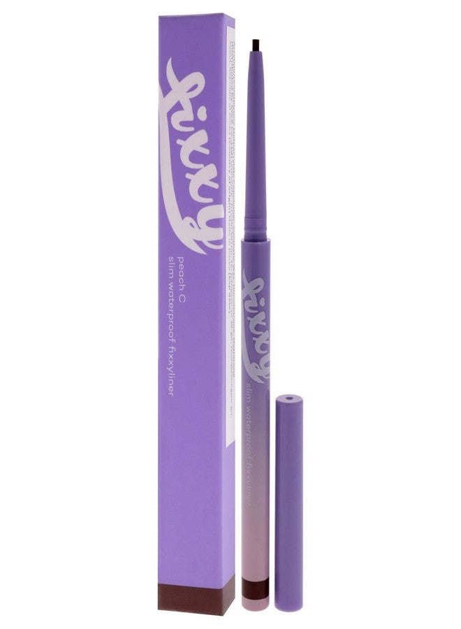 Peach C Slim Waterproof Fixxyliner - 02 Deep Brown by Peach C for Women - 0.004 oz Eyeliner - Image 4