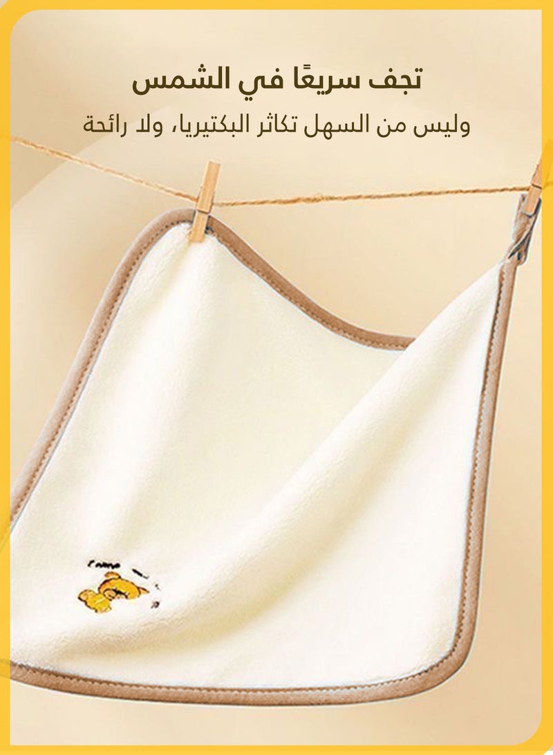 شي آند ليتل 3  قطع من مناشف الوجه مناشف للتجشؤ للاطفال، فوط اطفال القطنية لحديثي الولادة ، قماش قطني عضوي ناعم من الموسلين للاطفال الرضع والرضع والاطفال الصغار، مناشف وجه فائقة الامتصاص وخالية من الخدوش - Image 3