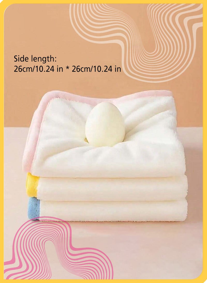 شي آند ليتل 3  قطع من مناشف الوجه مناشف للتجشؤ للاطفال، فوط اطفال القطنية لحديثي الولادة ، قماش قطني عضوي ناعم من الموسلين للاطفال الرضع والرضع والاطفال الصغار، مناشف وجه فائقة الامتصاص وخالية من الخدوش - Image 5