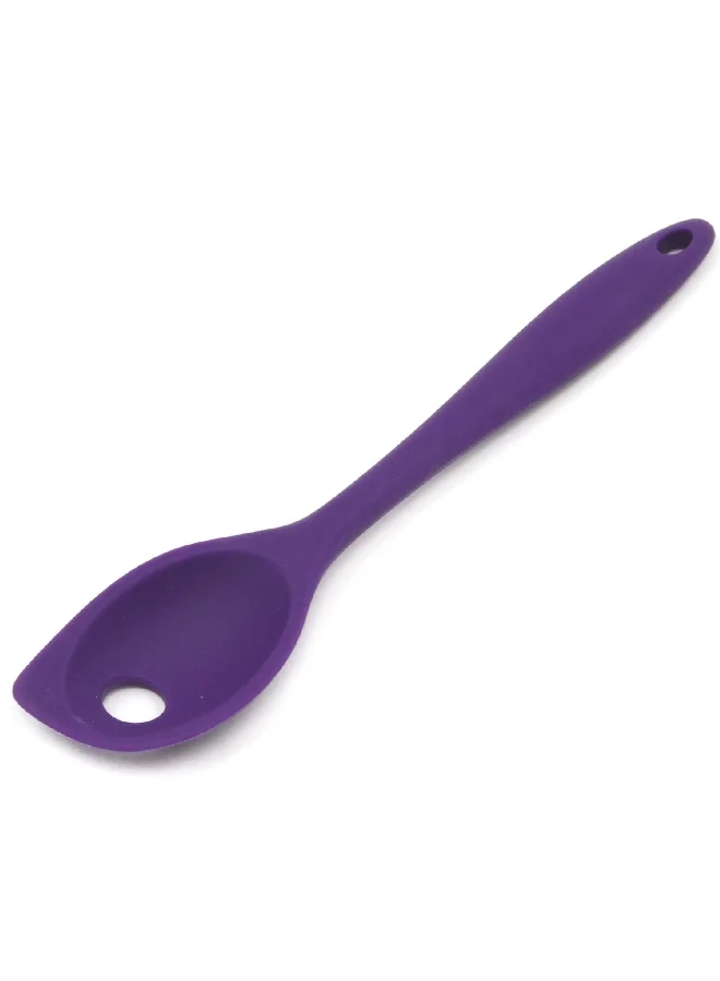 Chef Craft Premium Dishwasher Safe Silicone Mixing Spoon Purple 11inch 13531