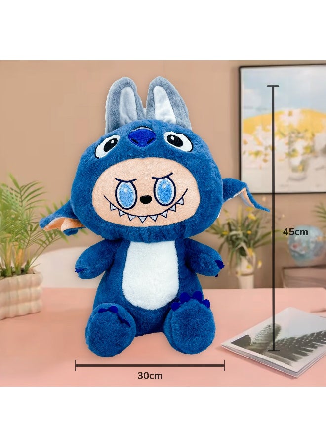 Galaxy Toys Blue Koala Plush Toy 45Cm Soft Stuffed Animal With Big Ears Kawaii Bear Stitch Style Labubu Inspired Little Monster Collectible Doll  - Image 4