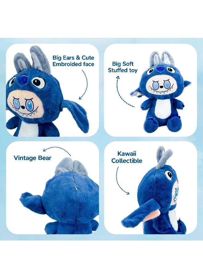 Galaxy Toys Blue Koala Plush Toy 45Cm Soft Stuffed Animal With Big Ears Kawaii Bear Stitch Style Labubu Inspired Little Monster Collectible Doll  - Image 2