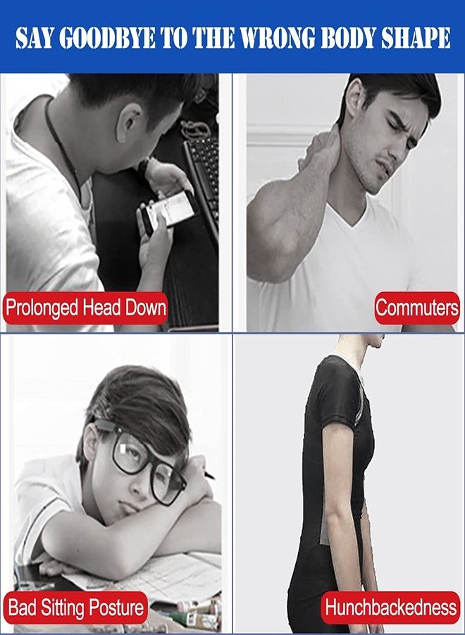 ROMANZO Universal Size Metallic Posture Corrector Belt for Men And Women | Back Support Belt | Back Pain Straight Shoulder Support Belt | Adjustable Straps For Best Fit - Image 5