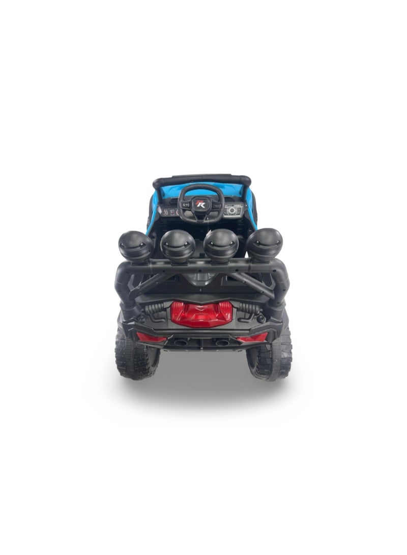 BINO Children's Electric Jeep Car with 2 Motors – Baby Blue - Image 4