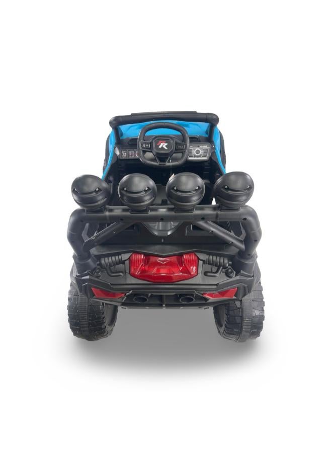 BINO Children's Electric Jeep Car with 2 Motors – Baby Blue - Image 3