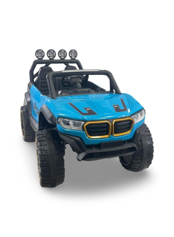 BINO Children's Electric Jeep Car with 2 Motors – Baby Blue - Image 1