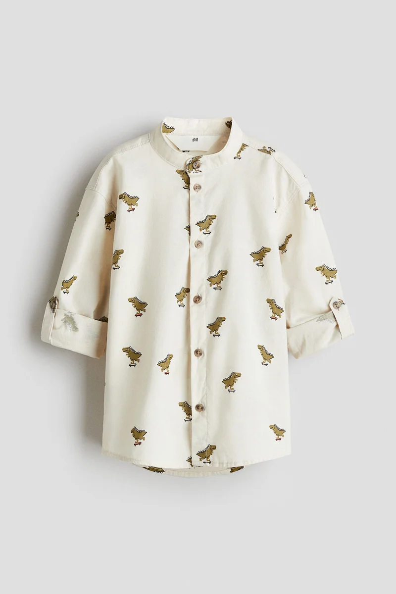 H&M Cotton grandad shirt