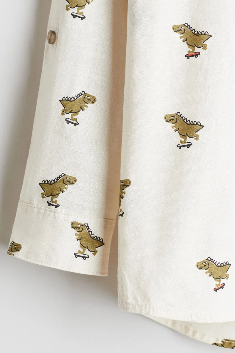 H&M Cotton grandad shirt