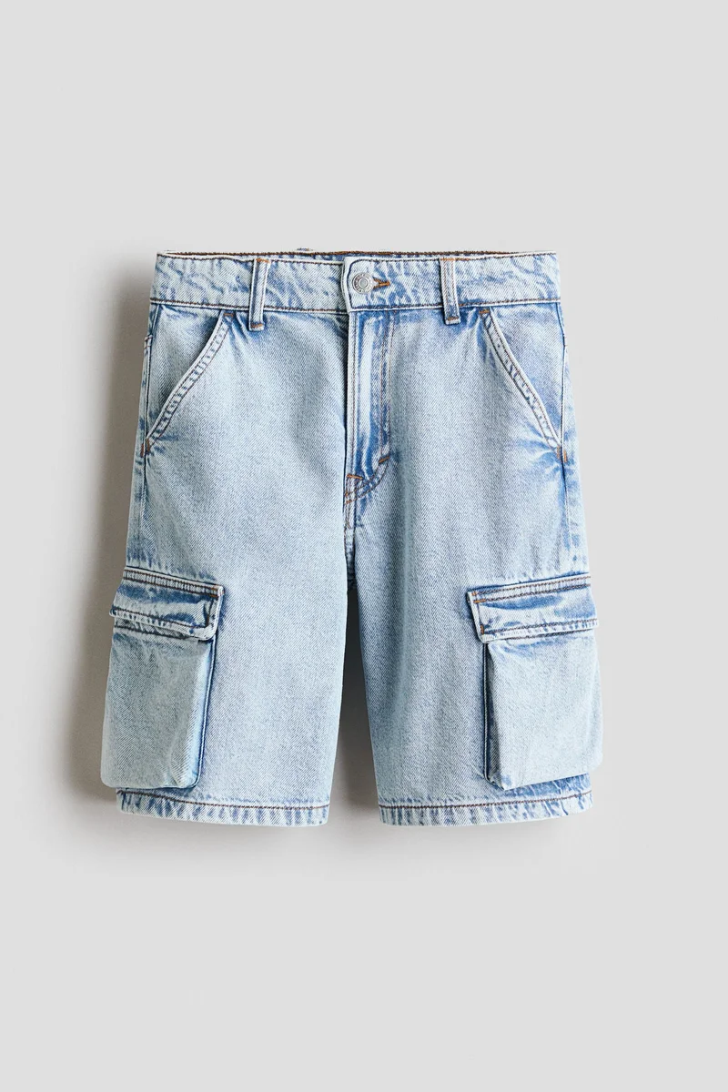 H&M Cargo Denim Shorts