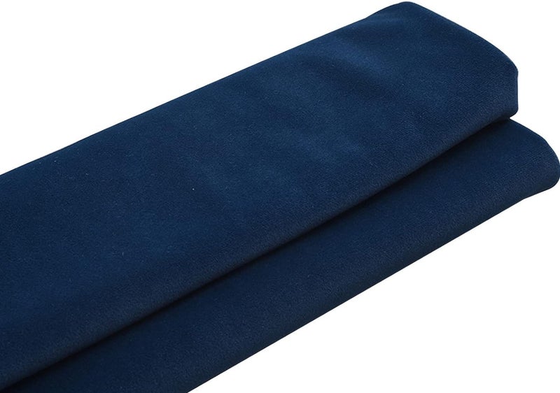 Minky Fabric Velvet Fabric Blue Soft Velour Decorative Fabric for Sofa Chair Cushions Upholstery DIY Crafts for Blankets, Apparel, Baby Accessories, Throws, P (Color : 3, Size : 1m) - Image 1