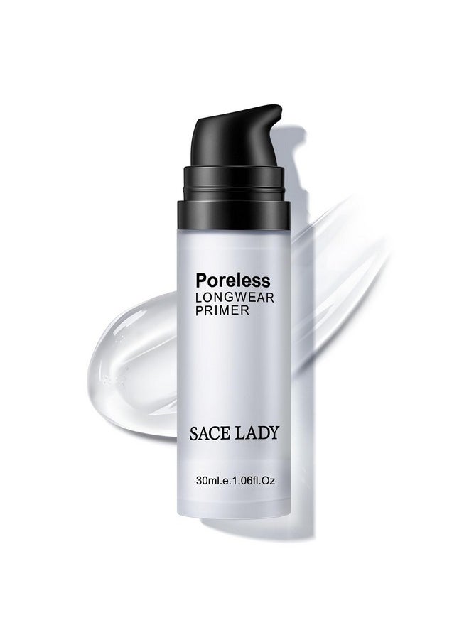 SACE LADY - Matte Makeup Base Primer For Face Sacelady Face Primer For Oily Skin - Pore Minimizer, Oil Control Make Up Primer To Hide Wrinkles And Fine Lines - Cruelty Free Cosmetics - 1.01Fl Oz - Image 1