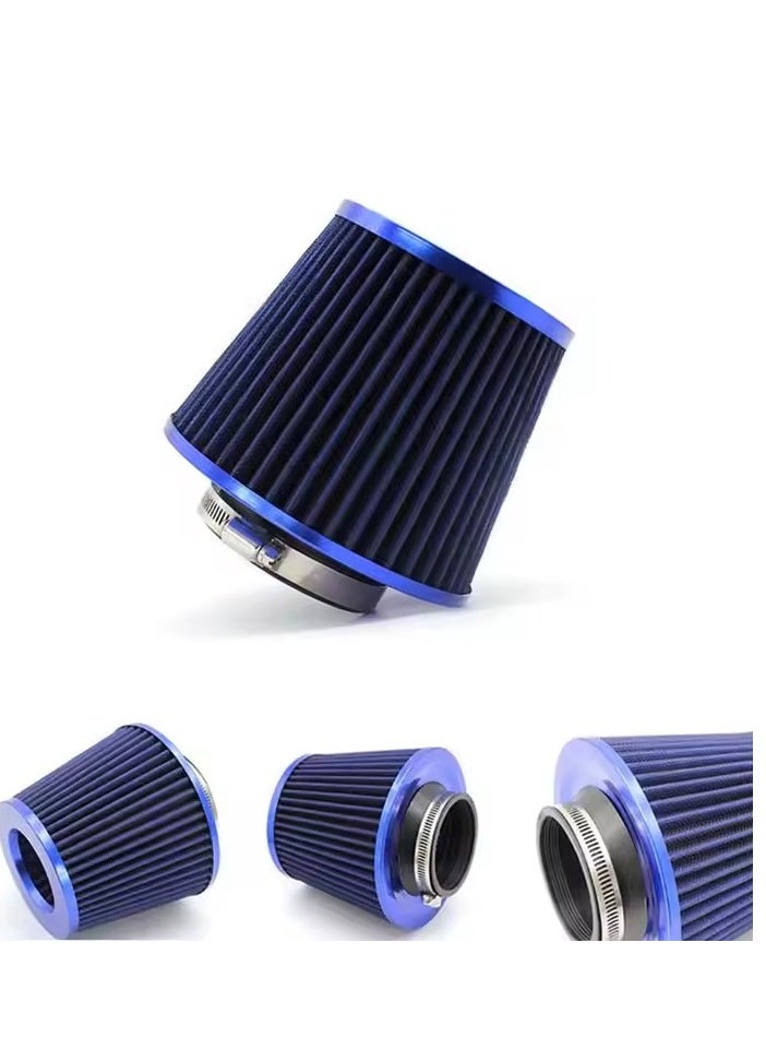 Beauenty - 76mm universal clip-on air intake filter: high performance, high quality washable replacement filter, car modification, mushroom head air filter, large flow air intake mushroom head air filter - Image 1