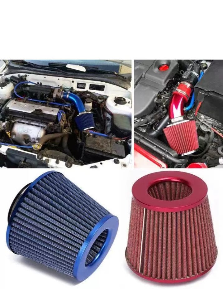 Beauenty - 76mm universal clip-on air intake filter: high performance, high quality washable replacement filter, car modification, mushroom head air filter, large flow air intake mushroom head air filter - Image 1
