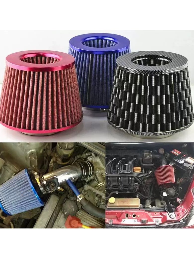Beauenty - 76mm universal clip-on air intake filter: high performance, high quality washable replacement filter, car modification, mushroom head air filter, large flow air intake mushroom head air filter - Image 1