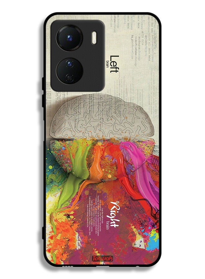 Tolwak Vivo Y16 Protective Case Cover Abstract Brain Science Artwork - Image 1