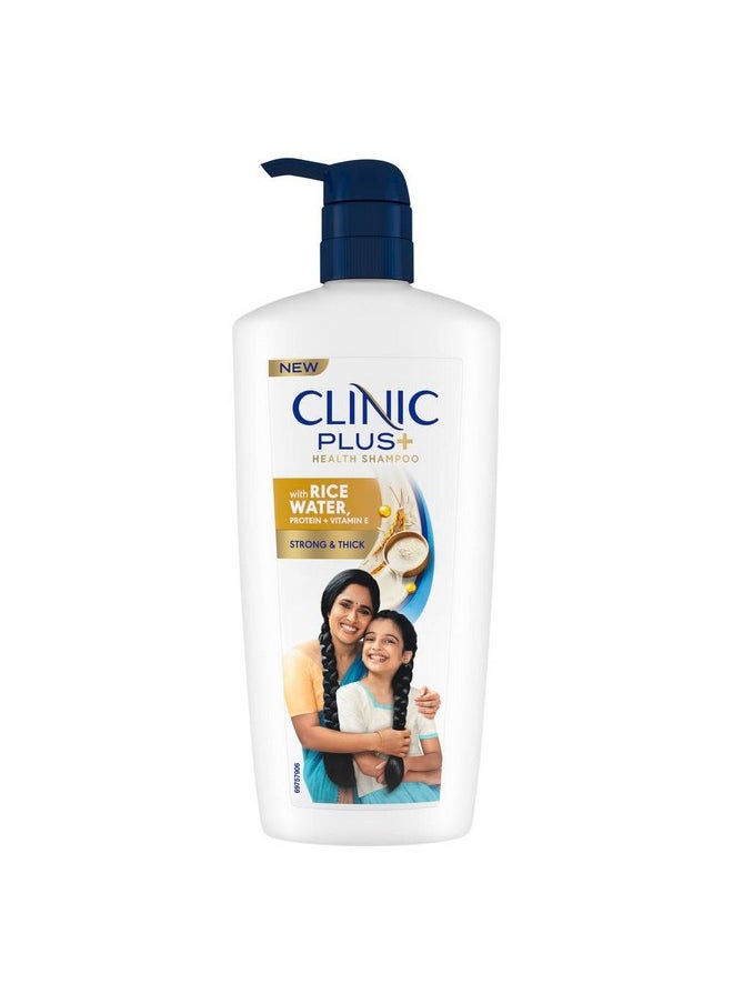 Clinic Plus Strong & Thick Strengthening Shampoo 650Ml For Volumized & Thick Hair With Milk Proteins & Almond Oil  - Image 1
