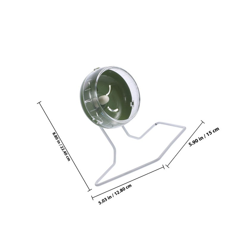 12cm Silent Hamster Wheel with Stand Exercise Wheel for Small Animals Gerbils Chinchillas Hedgehogs - Image 3