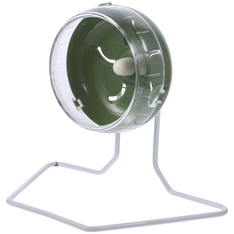 12cm Silent Hamster Wheel with Stand Exercise Wheel for Small Animals Gerbils Chinchillas Hedgehogs - Image 2