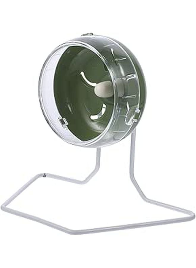 12cm Silent Hamster Wheel with Stand Exercise Wheel for Small Animals Gerbils Chinchillas Hedgehogs - Image 1