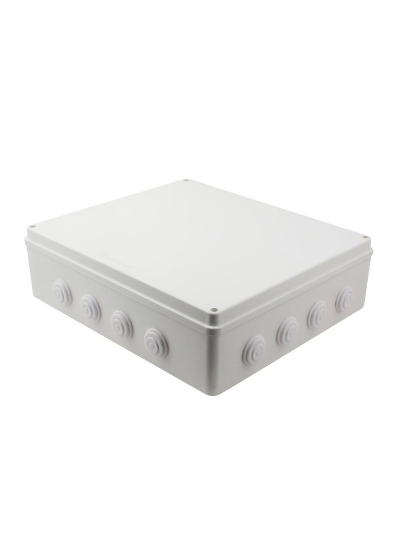 YXQ YXQ 400x350x120mm Junction Box with Hole Electric Project Case Enclosure IP65 Waterproof Dustproof DIY Outdoor (15.7 x 13.8 x 4.7 inches)  - Image 1