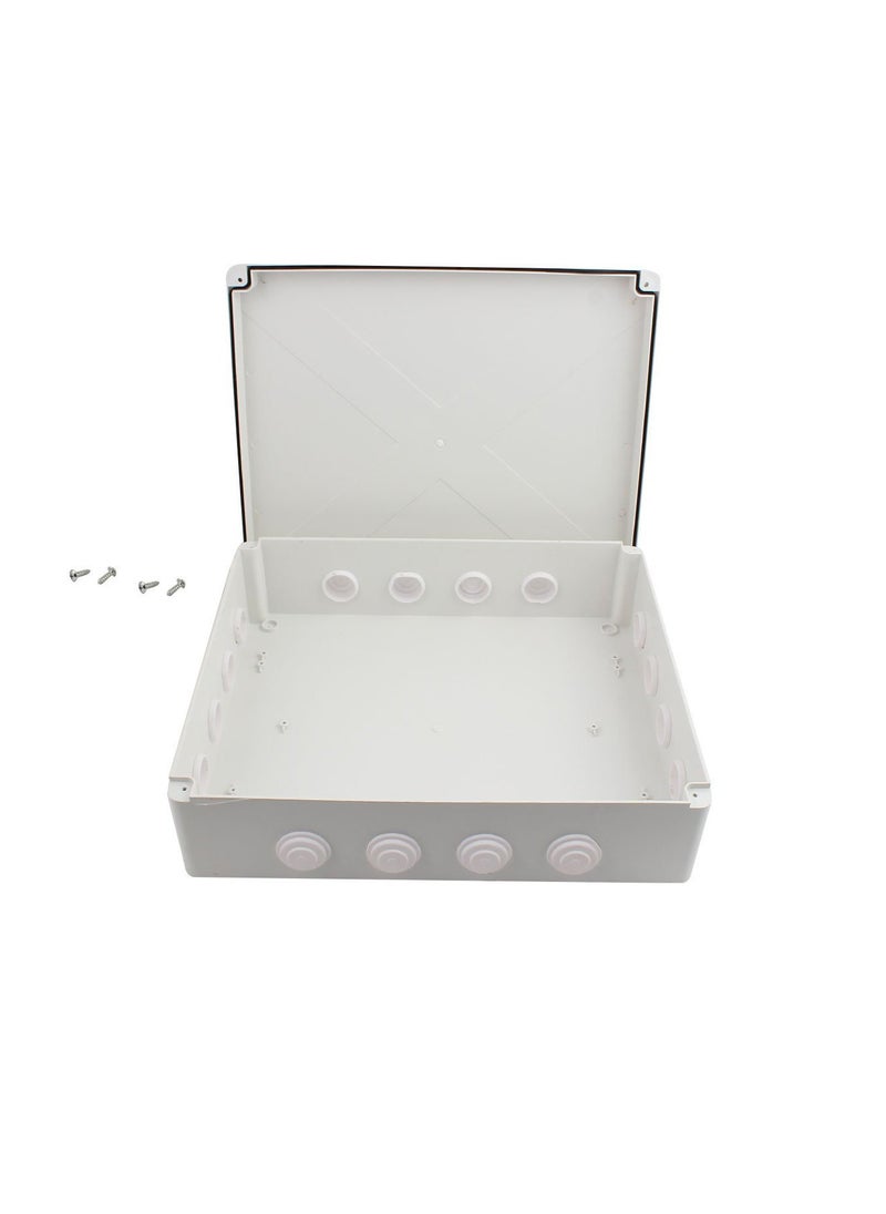 YXQ YXQ 400x350x120mm Junction Box with Hole Electric Project Case Enclosure IP65 Waterproof Dustproof DIY Outdoor (15.7 x 13.8 x 4.7 inches)  - Image 2
