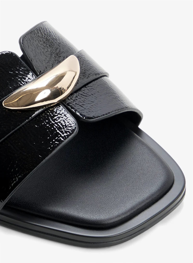 Aldo BLACK Briela Flat Sandals for Women | Best Price UAE