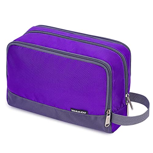 WANDF Toiletry Bag for Men Hanging Dopp Kit Water Resistant Shaving Bag Small Toiletry Bag for Traveling (Dark Purple) - Image 1