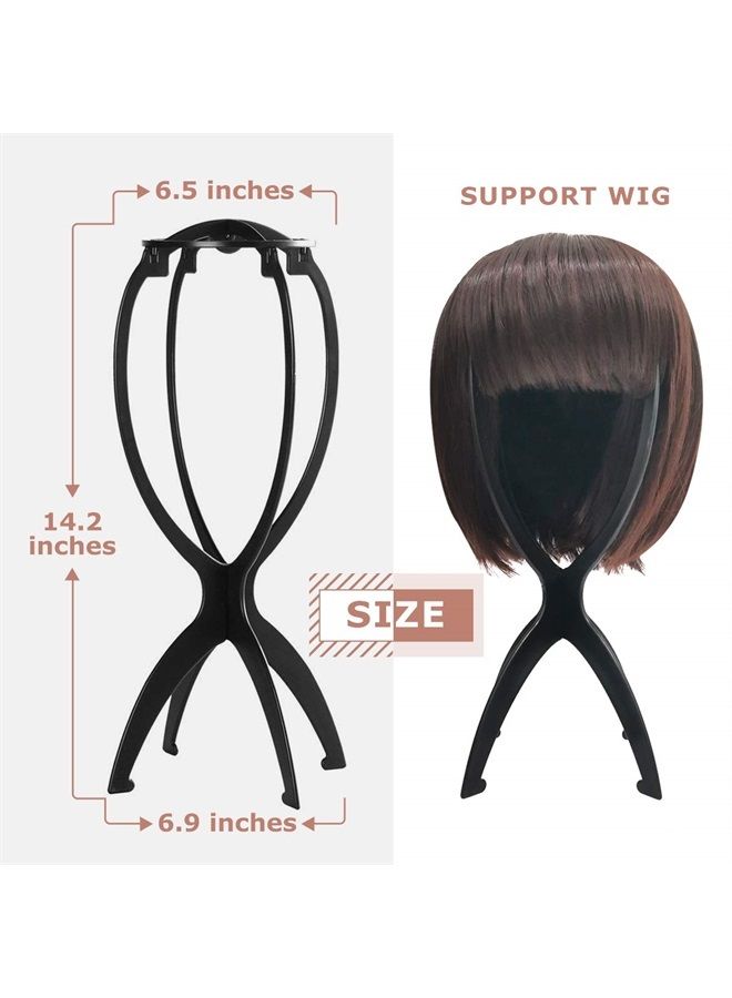 Dreamlover Wig Stand, Wig Head Stand, Travel Plastic Wig Stand, 2 Pack - Image 3