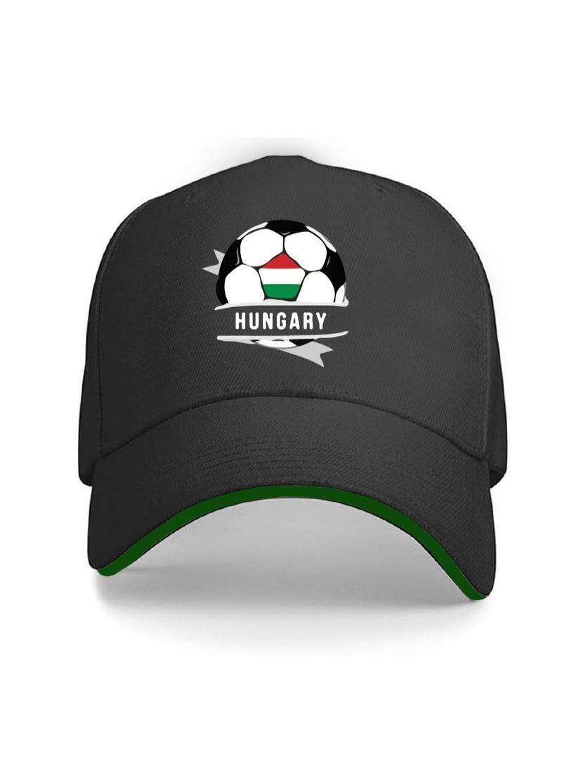 PRINTSHOP4ME Hungary Unisex Adult Football Cap for Both Men and Women With Metal Adjustable Buckle Closure - Perfect for Football Fans, Match Days, Outdoor Activities, and Everyday Wear - Image 1