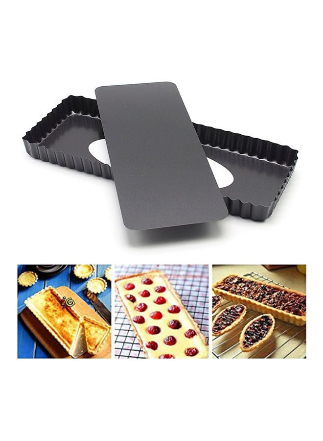 Wavy Rectangle Non-Stick Bread Maker Mould Black - Image 1