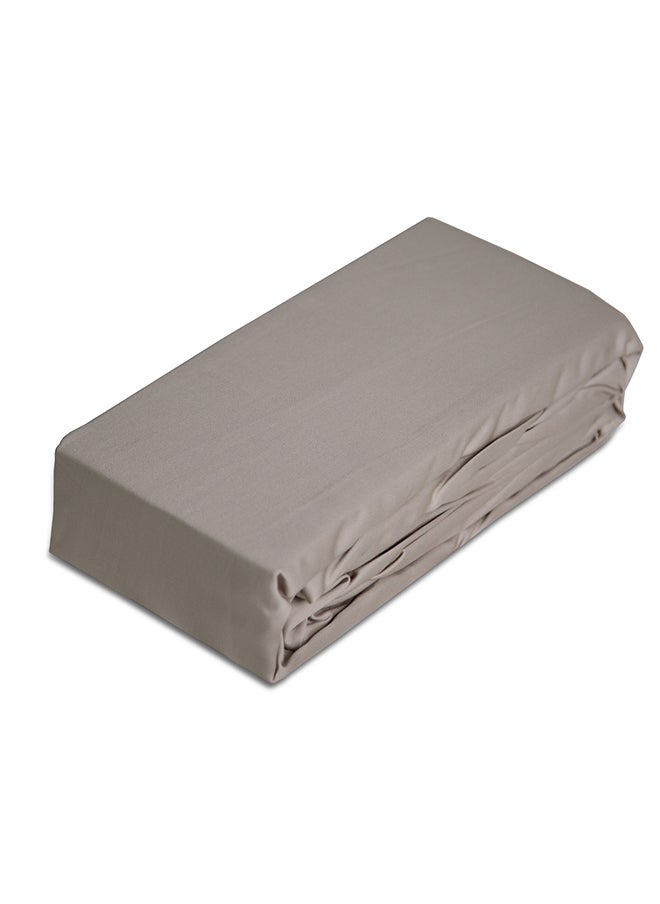 Cannon Cannon Fitted Sheet Single 1Pc Plain Beige C  - Image 2