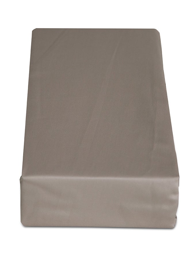 Cannon Cannon Fitted Sheet Single 1Pc Plain Beige C  - Image 1