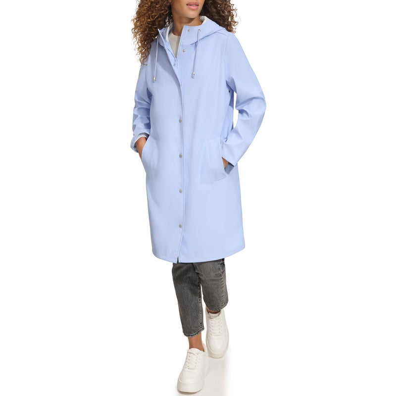 Levi's Women's Classic Hooded Rain Parka, Bluebell, X-Small - Image 3