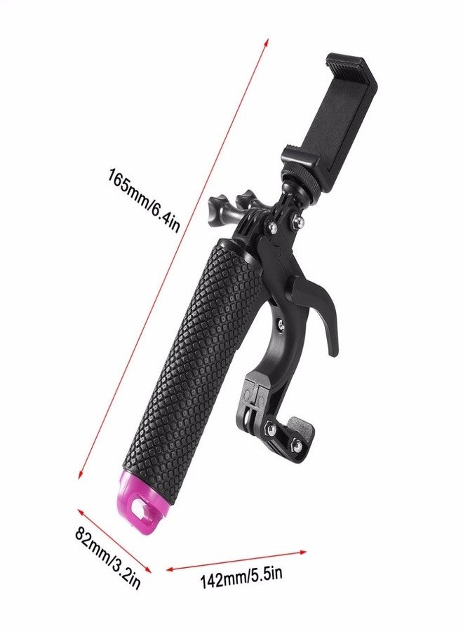 Aeoss GoPro Floating Grip Hand Grip Waterproof Pistol Shutter Trigger Kit with gopro Mount Adapter and Phone Mount Adapter Compatible Underwater Light for Gopro Hero 6 5 4 3 SJCAM Xiaomi Yi Action - Image 4