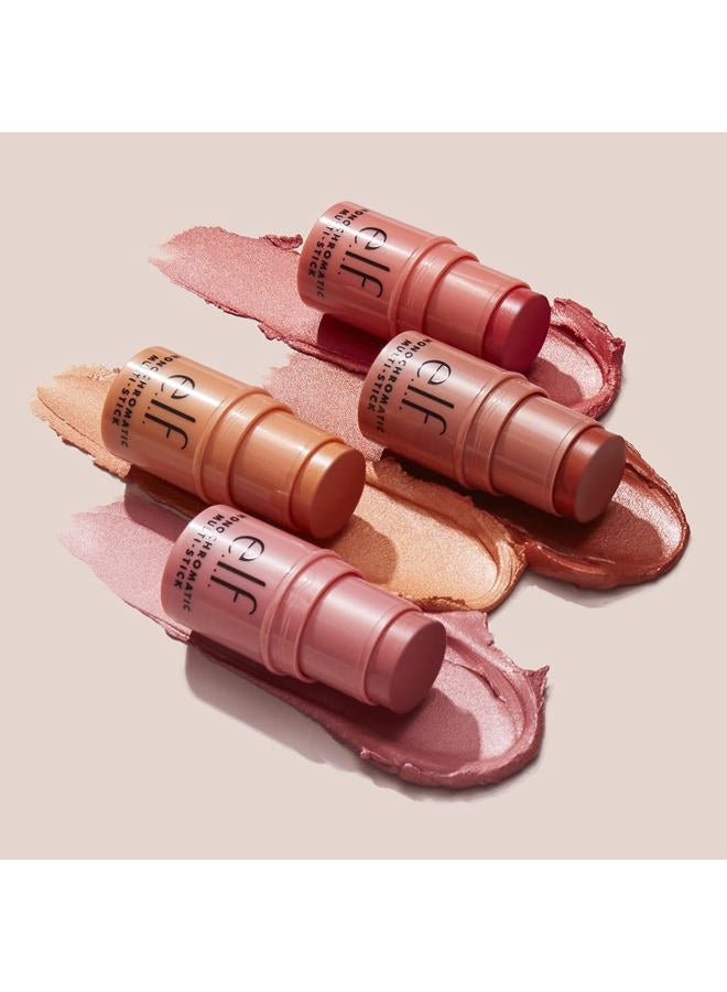 elf عصا متعددة الألوان أحادية اللون، بحجم السفر، كريمية فاخرة وقابلة للدمج للعيون والشفتين والخدين، نباتية وخالية من القسوة، غلِيمرنج غوافا، 0.17 أونصة - Image 5