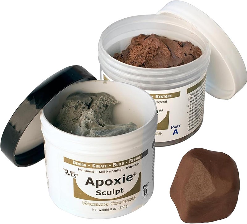 Aves Apoxie Sculpt 1 lb. Brown Two-Part Modeling Compound - Image 1