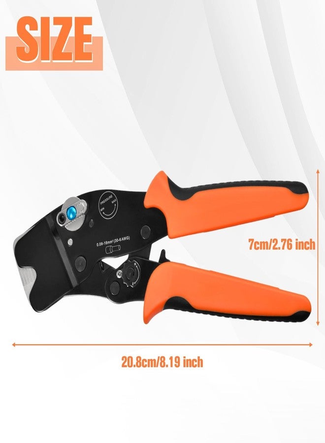 أداة ضغط أطراف الأسلاك SPEEDWOX AWG 30-6، كماشة ضغط مربعة بسقاطة للأكمام الطرفية والحلقات، كماشة ضغط ذاتية الضبط لحلقات الأسلاك، كماشة ضغط أطراف الأسلاك للضغط السريع والدقيق - Image 2