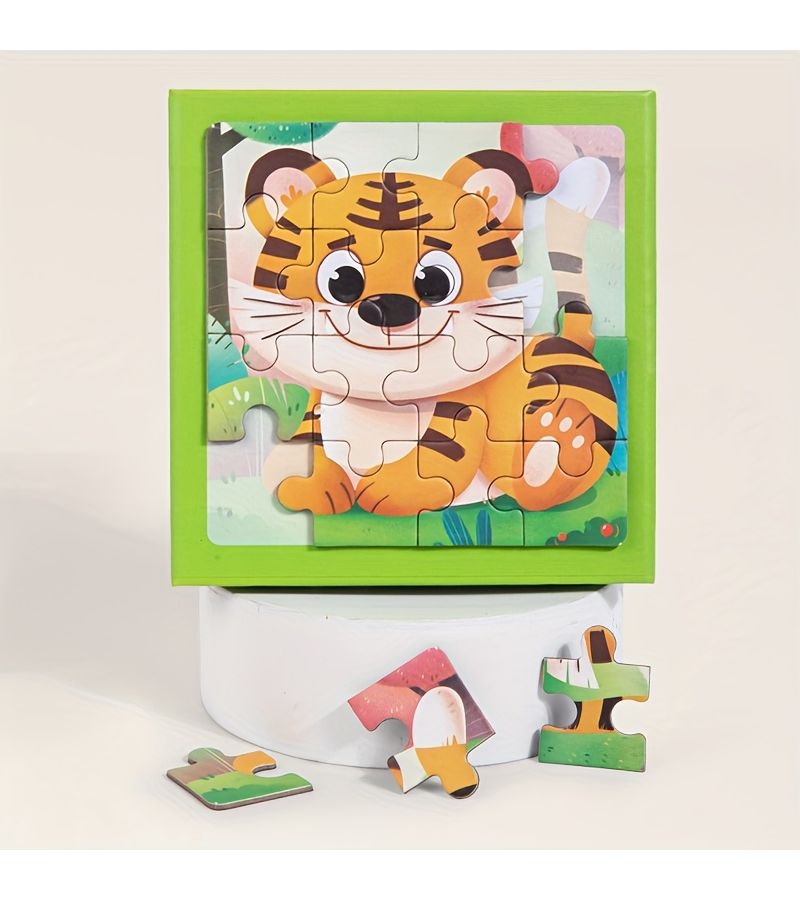 Magnetic 3 In 1 Traffic Puzzle Game With Animal And Theme Pieces For Travel Brain Training And Notes - Image 5