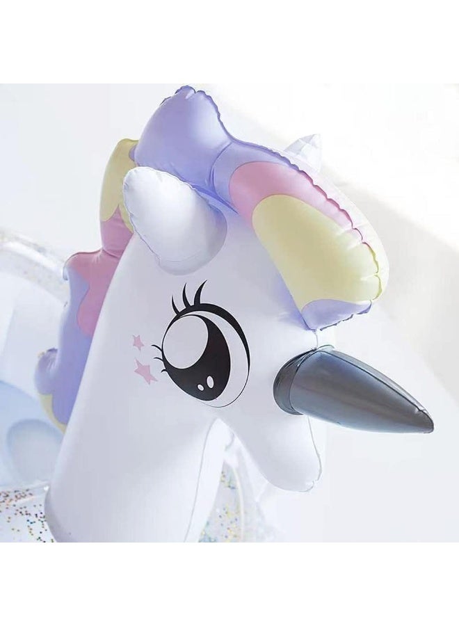 Baby Swimming Float, Inflatable Swim Ring Cute Floaties with Seat and Handle Pool Floats Toys Fun Water Raft Lounge Party Supplies for Infant Toddler Kids Children Age 0-8 Years Under 44lb - Image 5