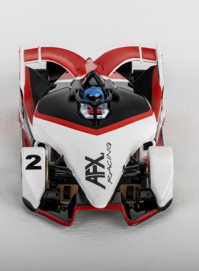 AFX سيارات سباق AFX/Racemasters Mega G+ Formula N باللون الأسود/الأحمر/الأبيض AFX22015 HO - Image 2