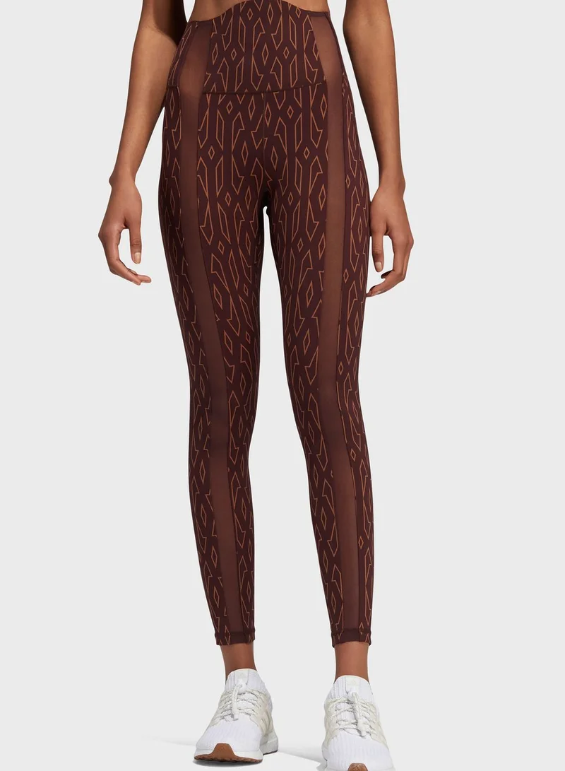 adidas Originals Ivy Park Must Have Monogram Panel Tights for